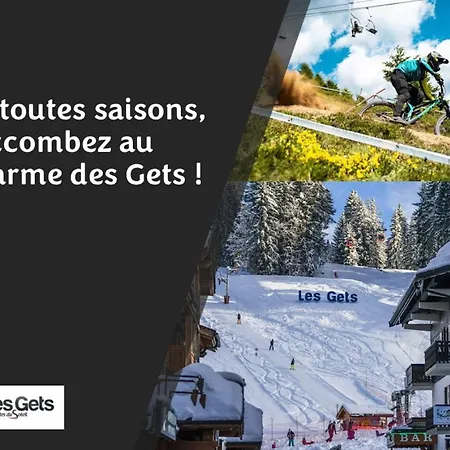 Le Montana - Studio Rue Du Centre - Cosy Et Montagnard - Navette Les Gets Exterior photo