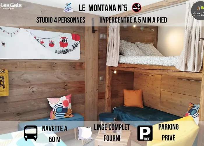Le Montana - Studio Rue Du Centre - Cosy Et Montagnard - Navette